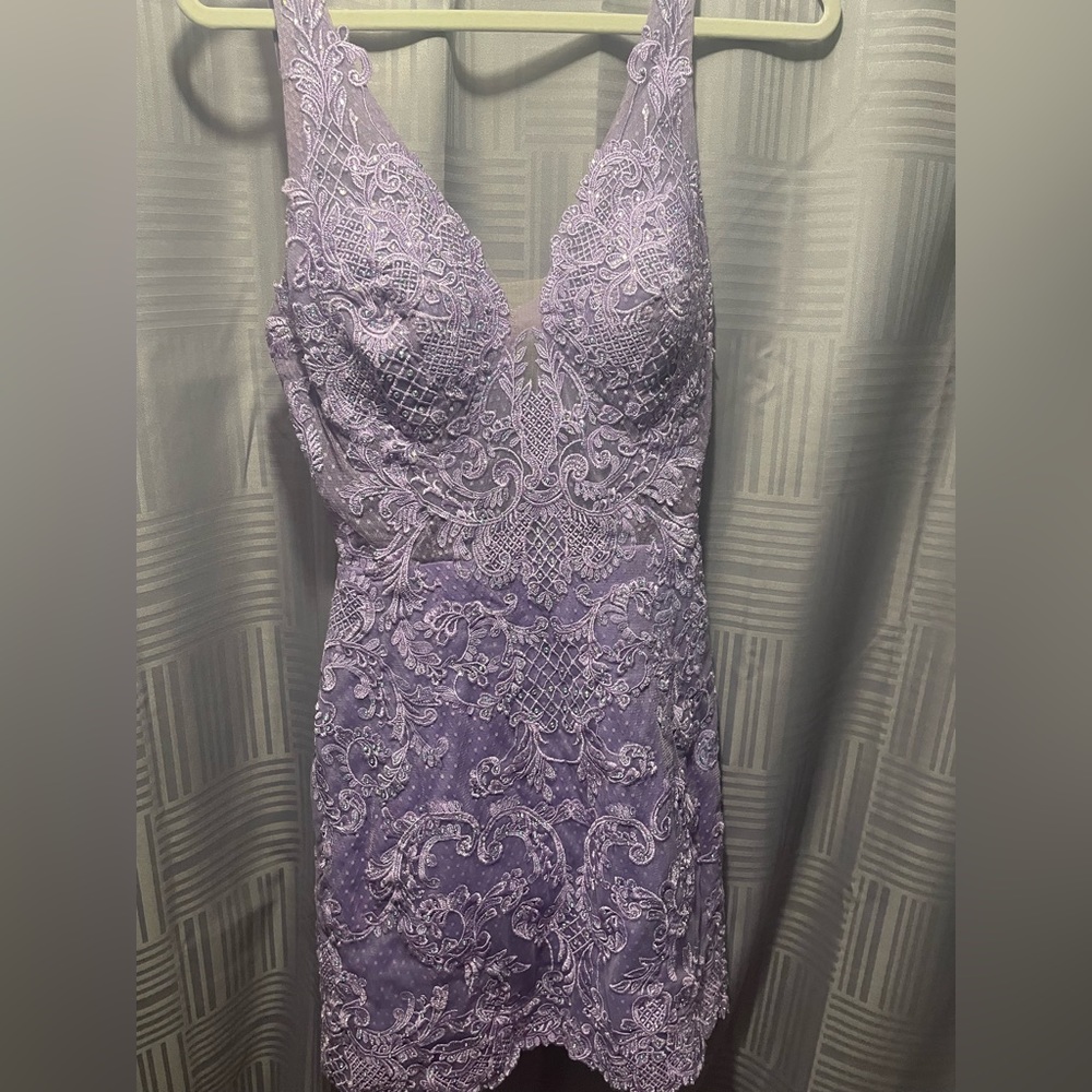 PURPLE HOMECOMING DRESS